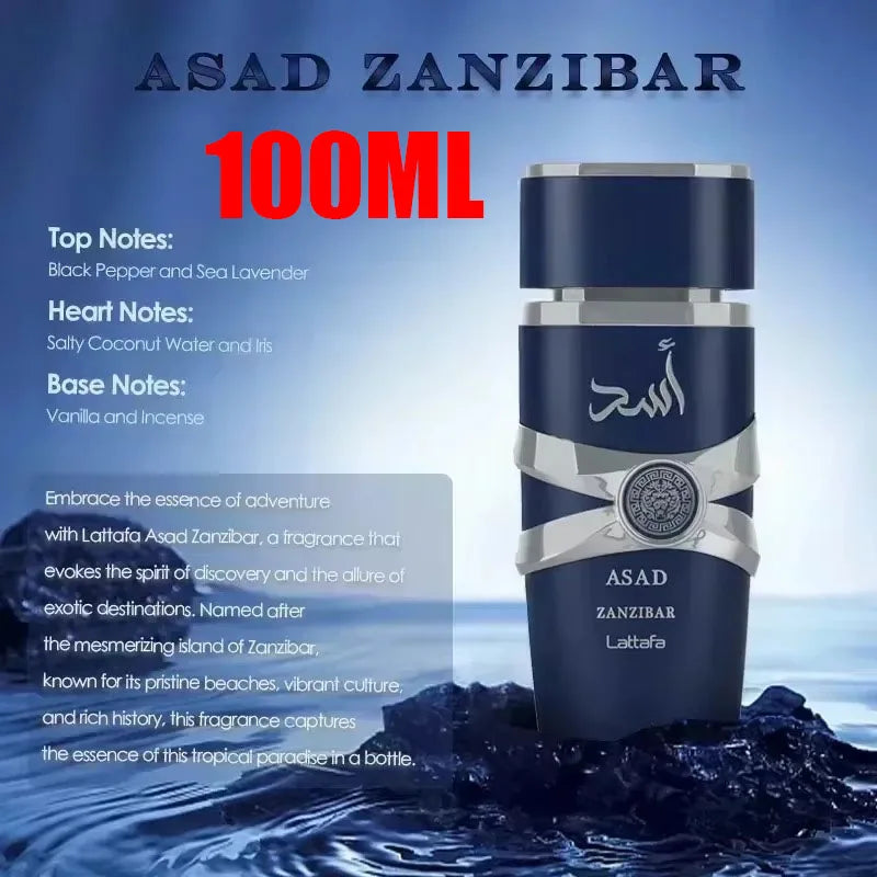 New 100ml Yara EDP for Women / Asad 100ml EDP for Men - Long Lasting Floral & Woody Arabian Perfume Spray, Luxury Scent Gift