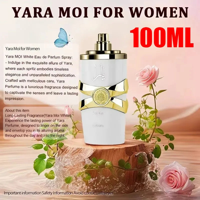 New 100ml Yara EDP for Women / Asad 100ml EDP for Men - Long Lasting Floral & Woody Arabian Perfume Spray, Luxury Scent Gift