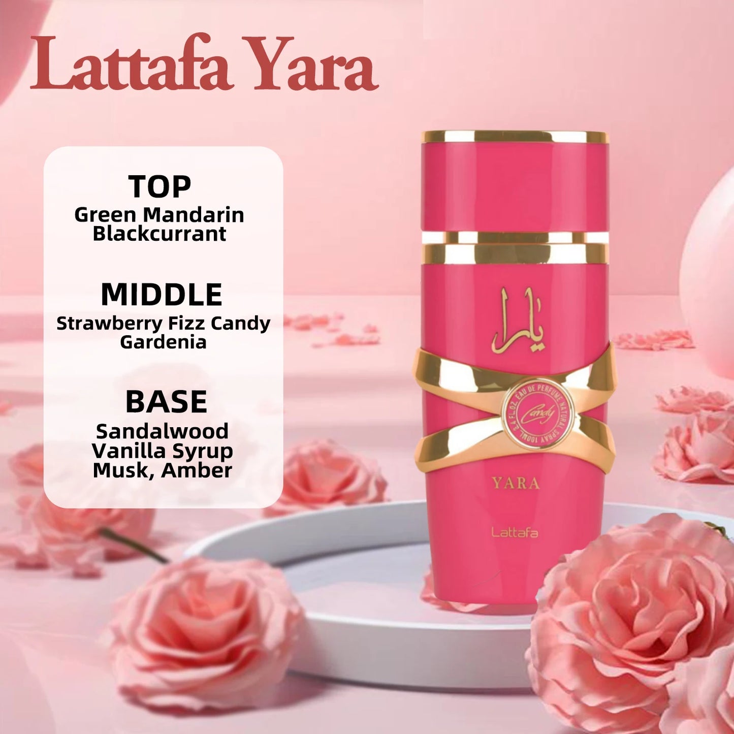 2025 New Arrival Lattafa Asad Bourbon Original Arab Perfumes For Unisex Eau de Parfum Spray Lattafa Yara Arabian Perfume 100ML