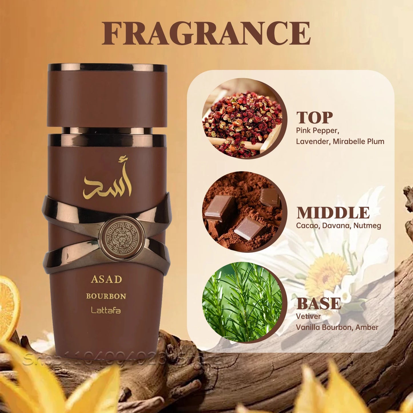 2025 New Arrival Lattafa Asad Bourbon Original Arab Perfumes For Unisex Eau de Parfum Spray Lattafa Yara Arabian Perfume 100ML