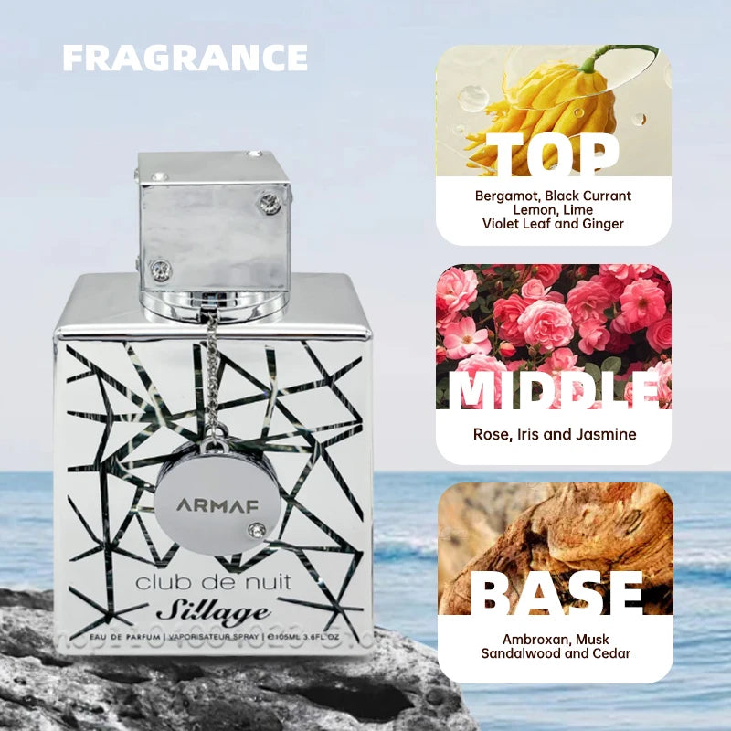 ARMAF Club De Nuit Intense Man EDT & Women EDP (105ml) - Woody Spicy & Light Vietnam Fragrance, Long-Lasting Pheromone Perfume
