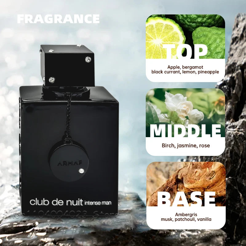ARMAF Club De Nuit Intense Man EDT & Women EDP (105ml) - Woody Spicy & Light Vietnam Fragrance, Long-Lasting Pheromone Perfume