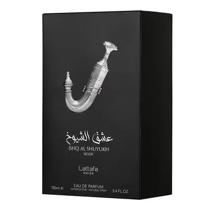 Ishq Al Shuyukh Silver by Lattafa Pride ORIGINAL Eau de Parfum  Sweet Spicy Notes Male Fragrance  Vanilla and Noble Woods