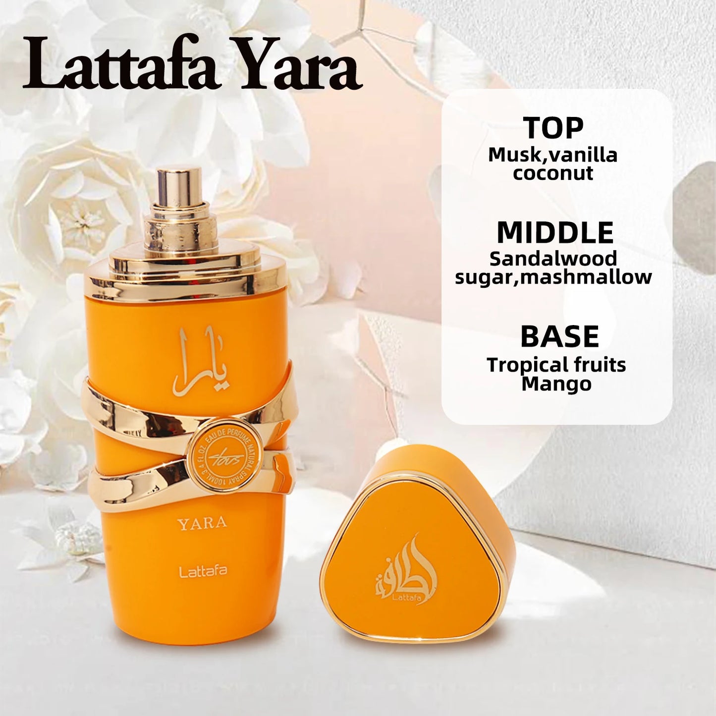 2025 New Arrival Lattafa Asad Bourbon Original Arab Perfumes For Unisex Eau de Parfum Spray Lattafa Yara Arabian Perfume 100ML