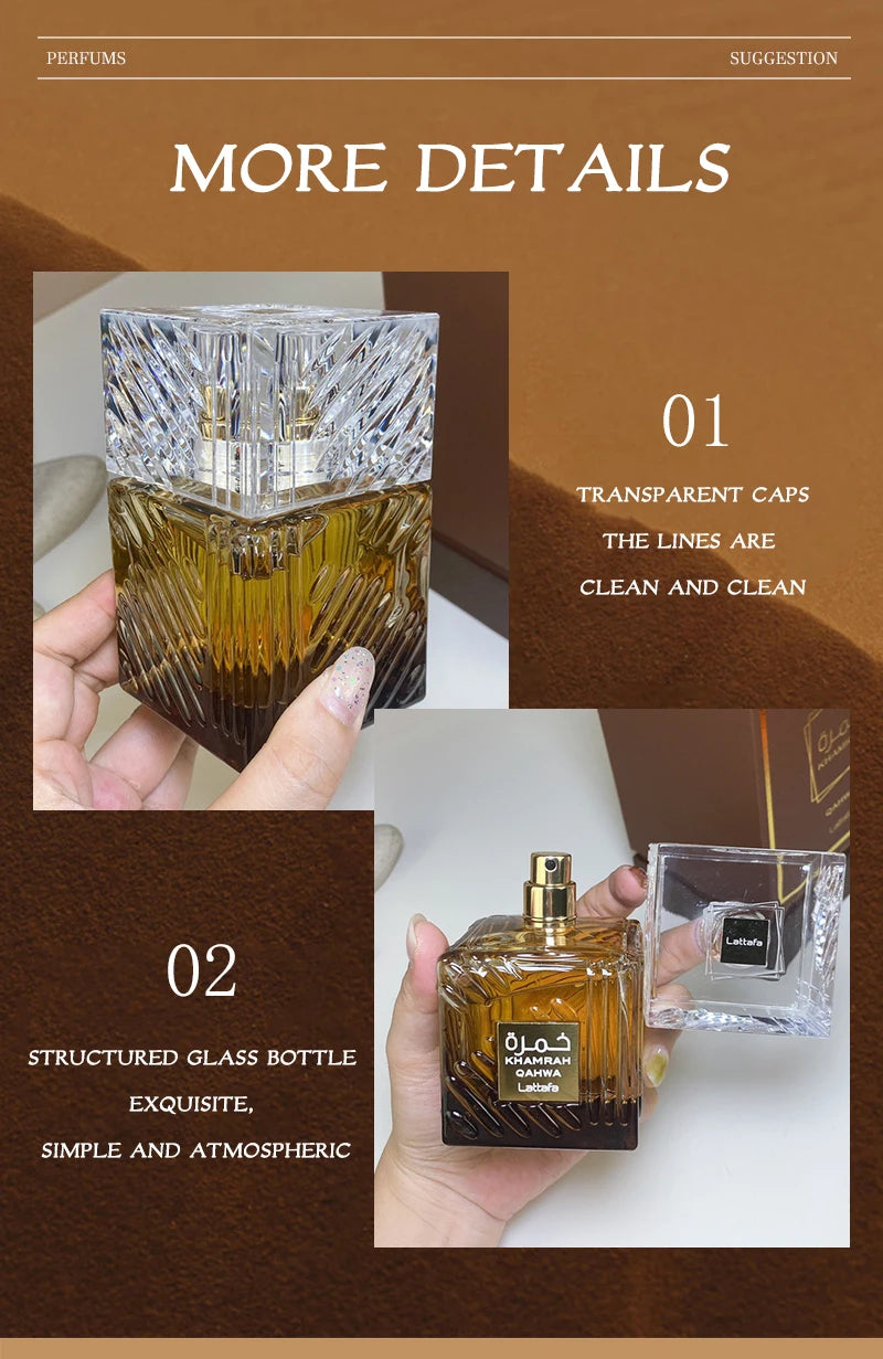 Lattafa Khamrah Qahwa Khamrah Dukhan Eau De Parfum Sprays3.4 OZ DoubleDepth Double DesireFiery Gourmand Unforgettable Bundle